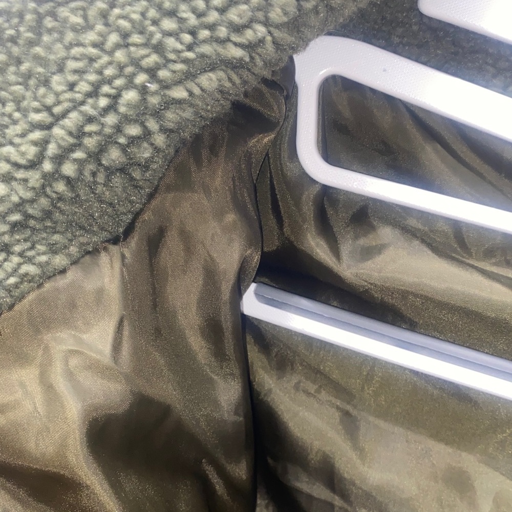 Olive Green Sherpa‎ Jacket - Picture 6 of 7